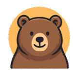 熊のイラストアイコン