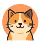 猫のイラストアイコン