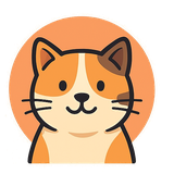 猫のイラストアイコン